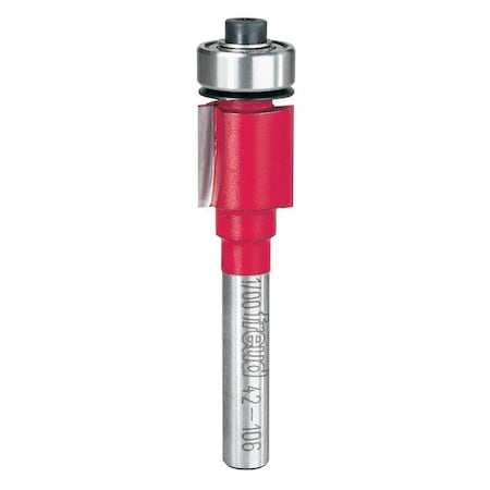 Diablo Freud 1/2 in. D X 1/2 in. X 2-1/8 in. L Carbide Bearing Flush Trim Router Bit 42-106
